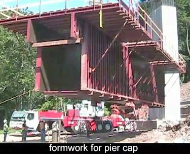 =”Flying forms” for pier cap